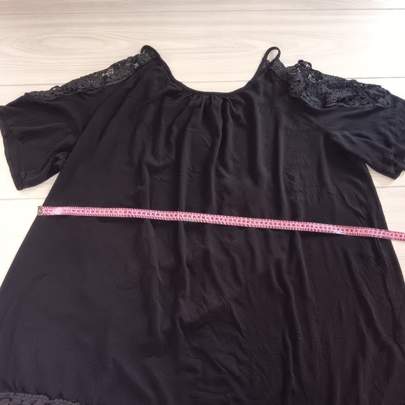 Cold Shoulder Guipure Lace Insert Dress - Picture 11 of 14